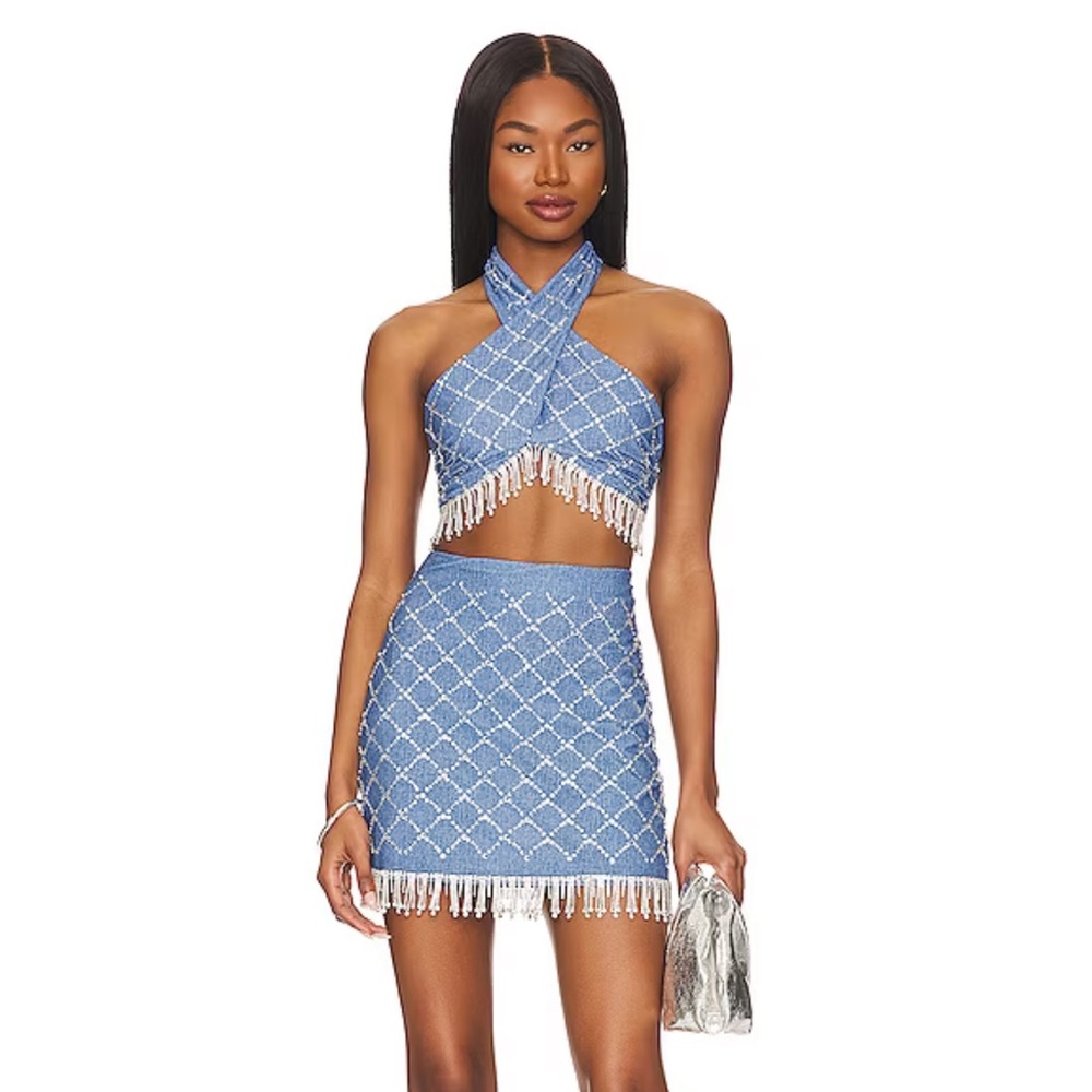 Beach Riot Revolve Denim Cassie Mini Skirt